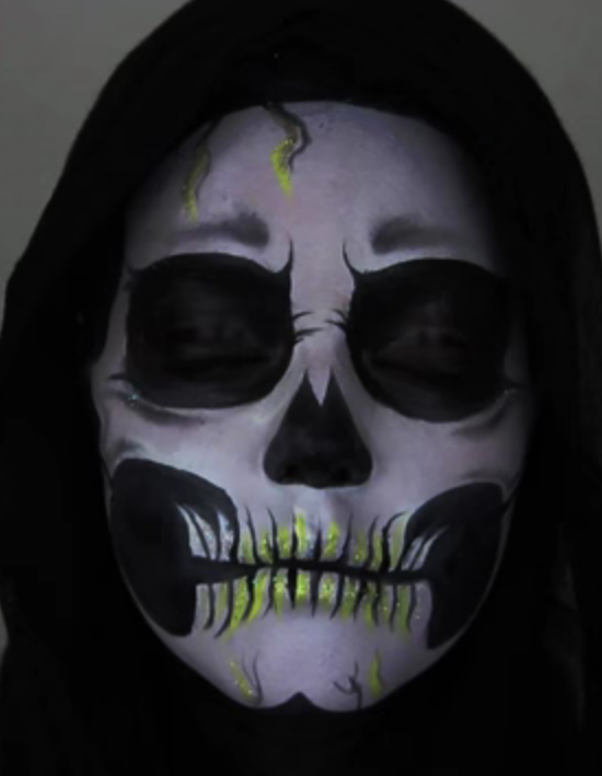 Maquillage Halloween squelette , Les 15 meilleurs tutos de maquillage pour Halloween , Elle