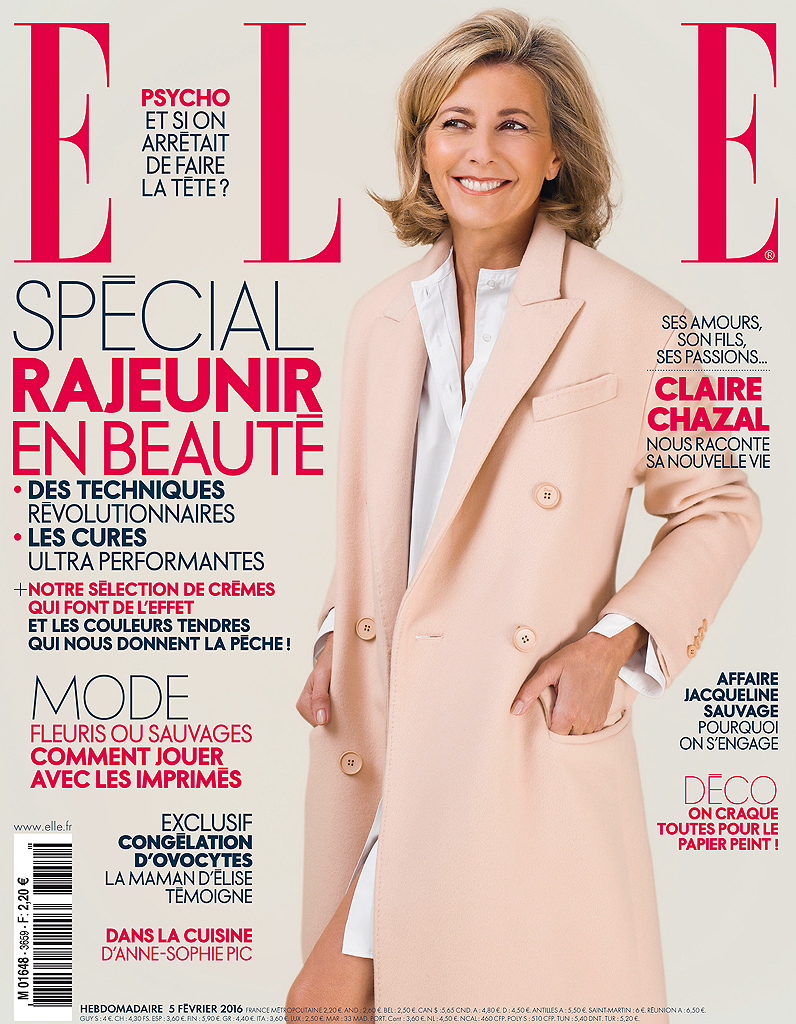 Pour la première fois, Claire Chazal en couverture de ELLE cette semaine Elle Pour la première fois, Claire Chazal en couverture de ELLE cette semaine Elle