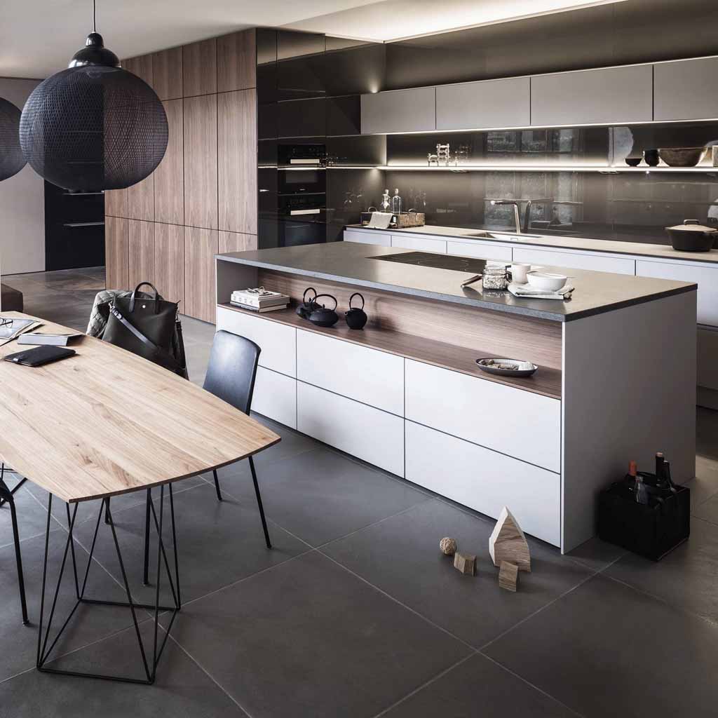 Tendance : une cuisine bois et laque elle décoration