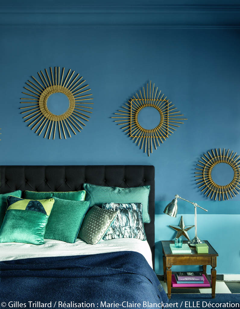 Peindre murs en bleu et vert dans appartement : sympa l ...