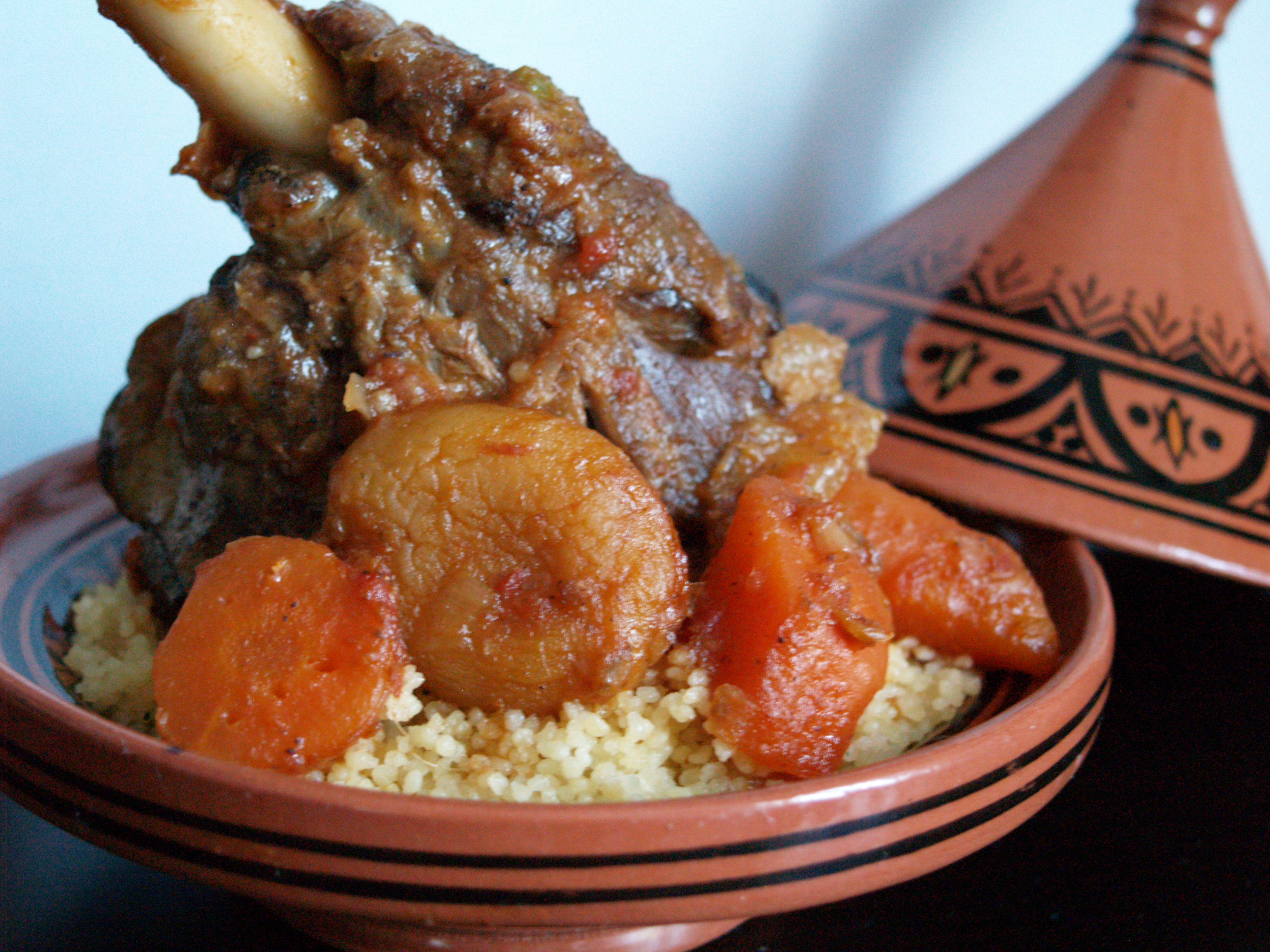Tajine de souris d'agneau aux citrons confits pour 4 Tajine de souris d'agneau aux citrons confits pour 4
