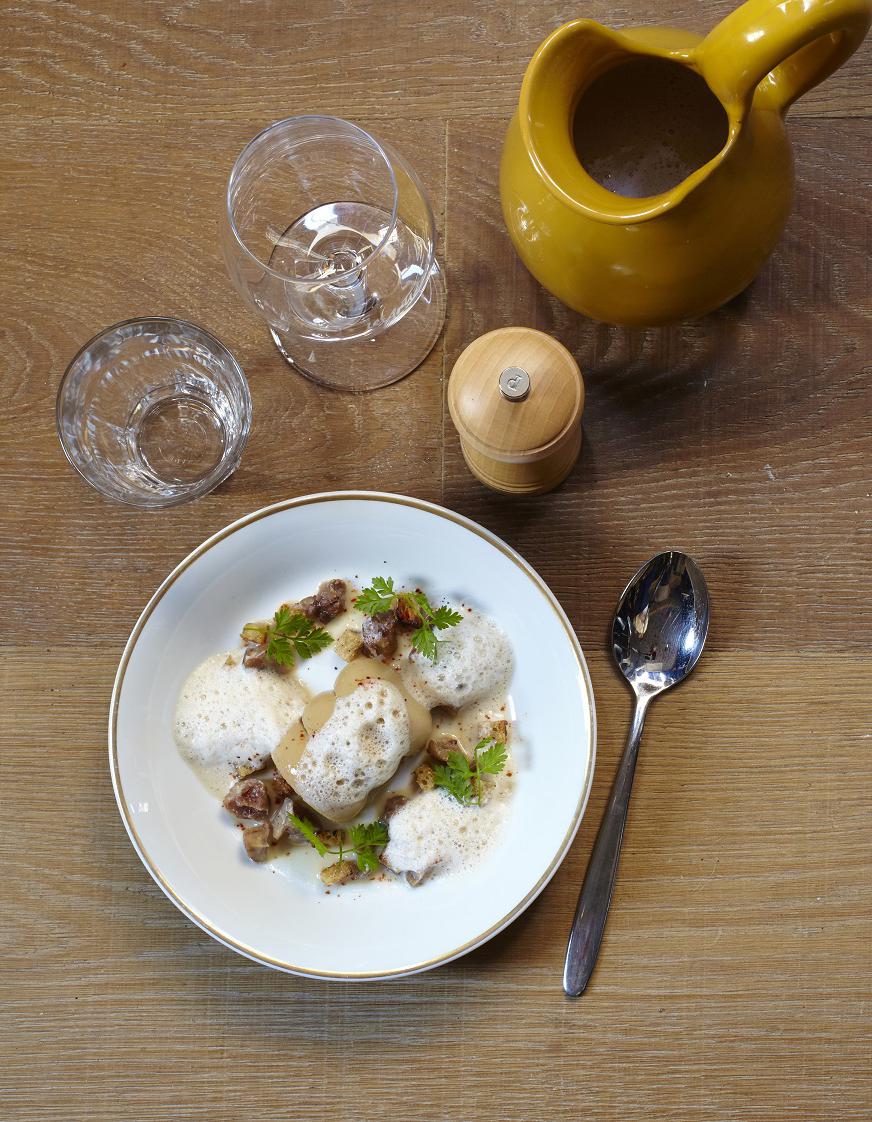 Velouté de châtaigne, royale de foie gras pour 4 personnes Recettes