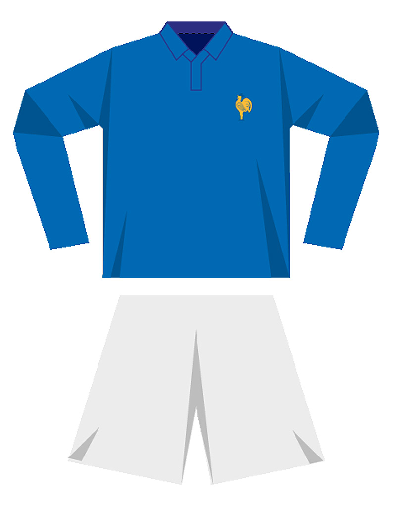 Le maillot de l'équipe de France de football en 1958 ...