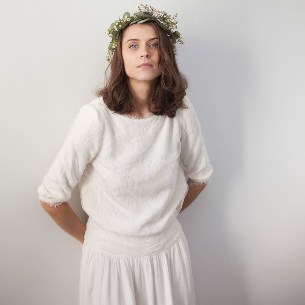 Robe de mariée hiver Maison Floret