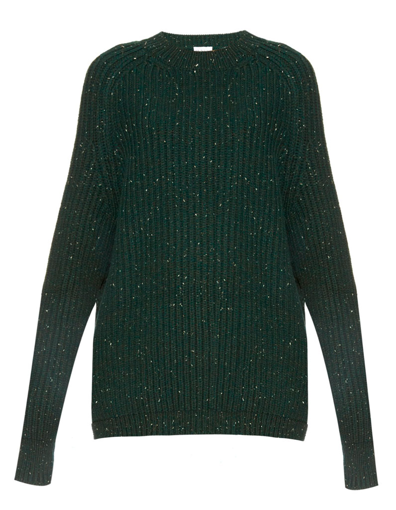 Pull En Laine Vert Bouteille Raey Pulls En Laine Pour Tre Au