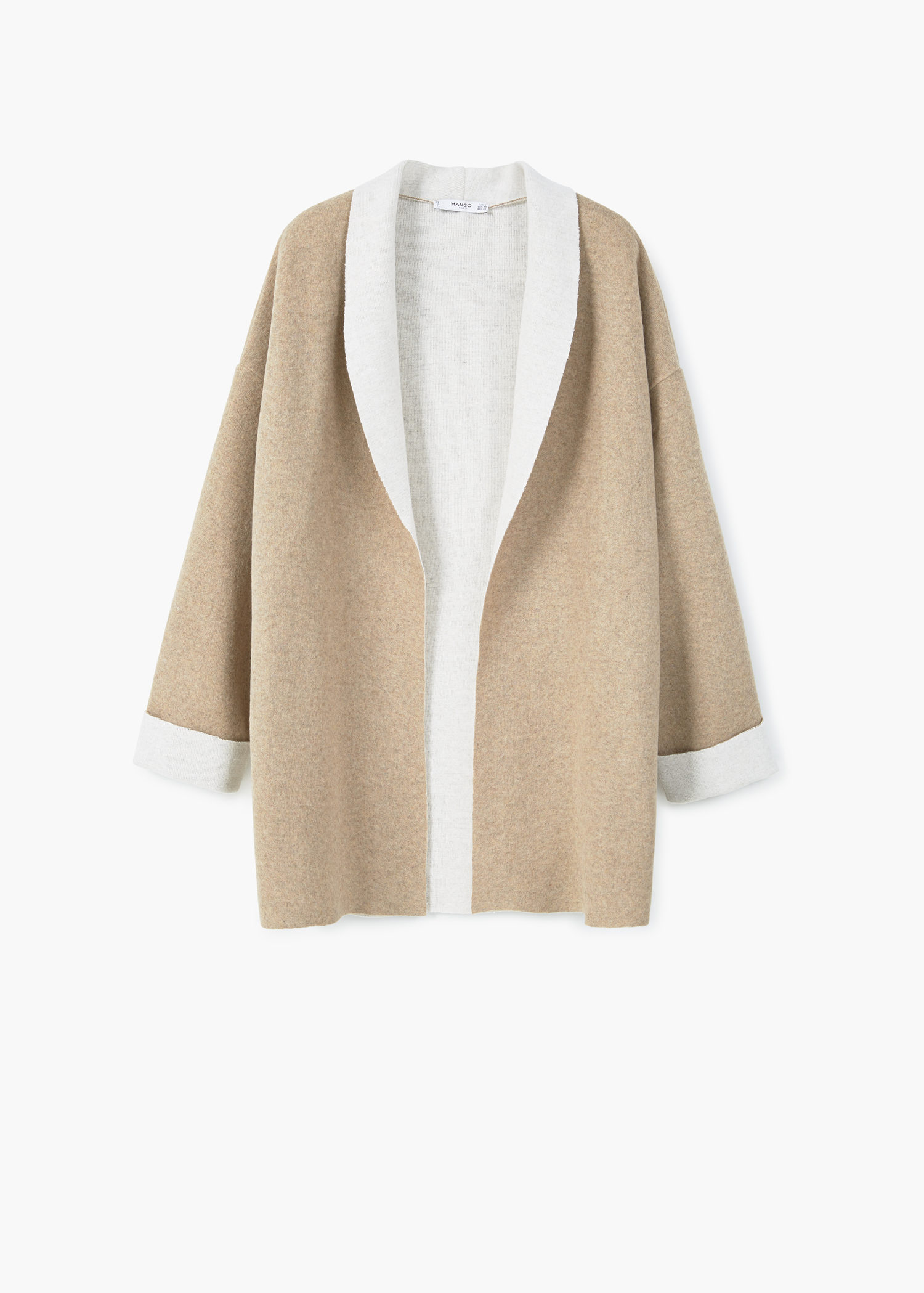 Cardigan camel Mango 20 cardigans qui nous aident à faire face à l